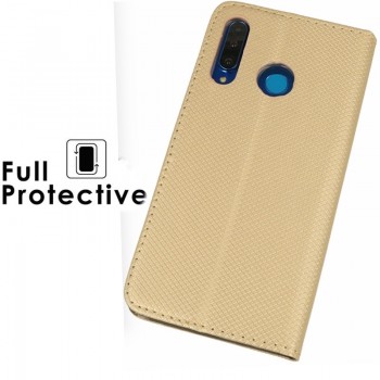 Telone atverčiamas dėklas - auksinės spalvos (Huawei P30 LITE) Telone atverčiamas dėklas - auksinės spalvos (Huawei P30 LITE)